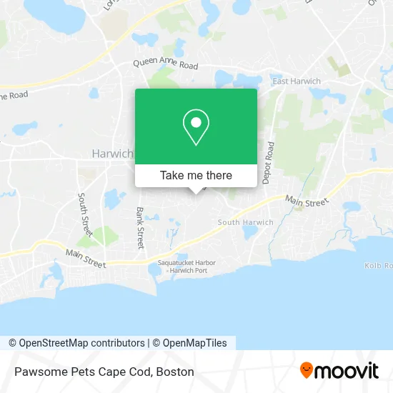 Pawsome Pets Cape Cod map