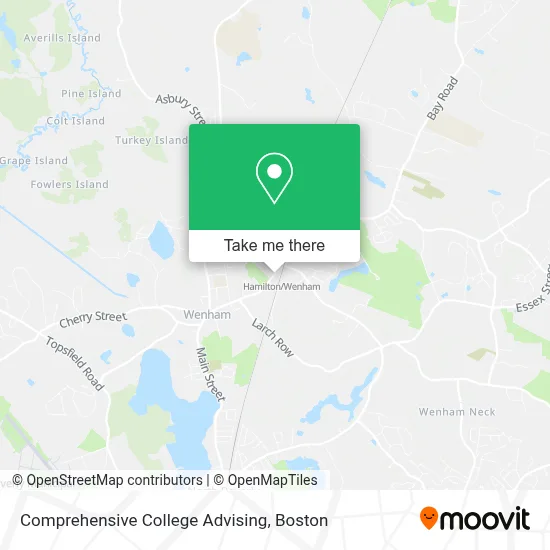 Comprehensive College Advising map