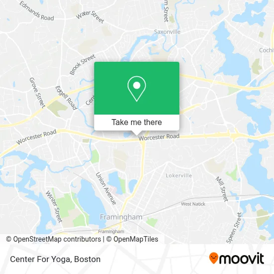 Center For Yoga map