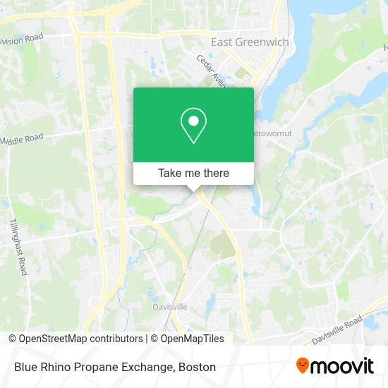 Blue Rhino Propane Exchange map
