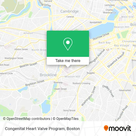 Congenital Heart Valve Program map