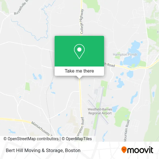 Bert Hill Moving & Storage map