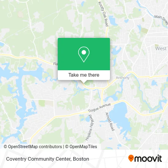 Coventry Community Center map