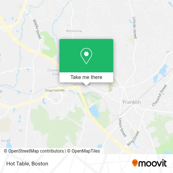 Hot Table map