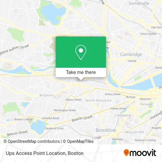Ups Access Point Location map