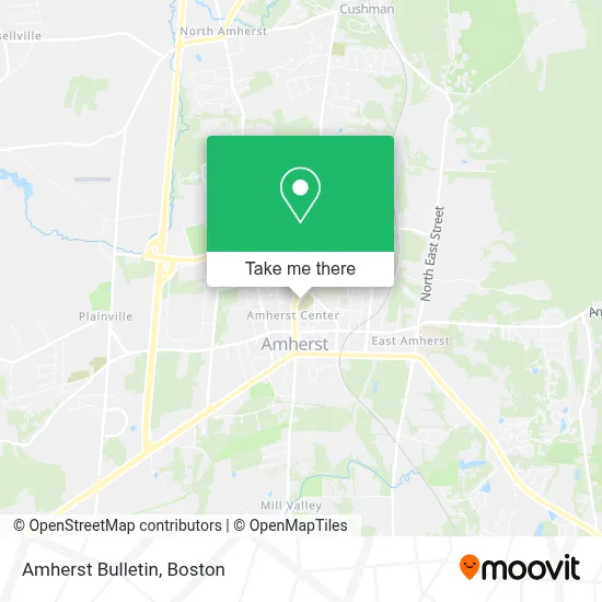 Amherst Bulletin map