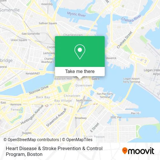 Heart Disease & Stroke Prevention & Control Program map