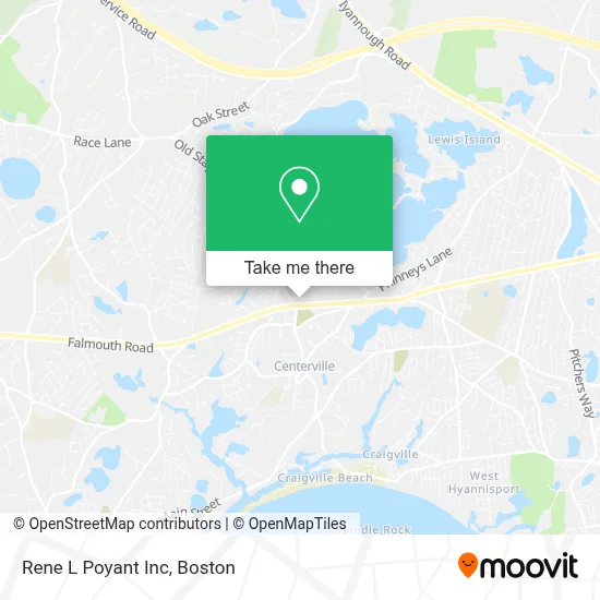 Rene L Poyant Inc map
