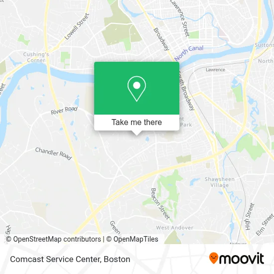 Comcast Service Center map