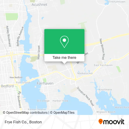 Frye Fish Co. map