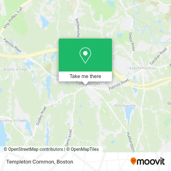 Templeton Common map