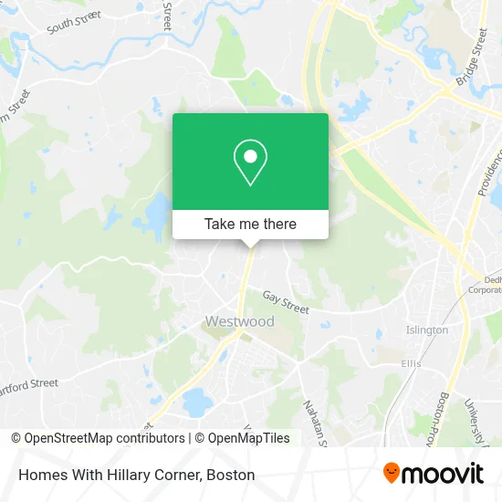 Homes With Hillary Corner map