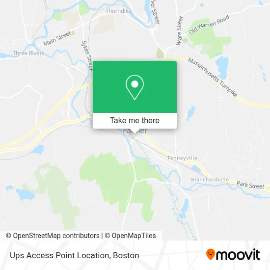 Ups Access Point Location map