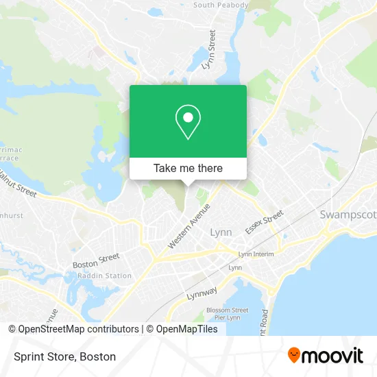 Sprint Store map