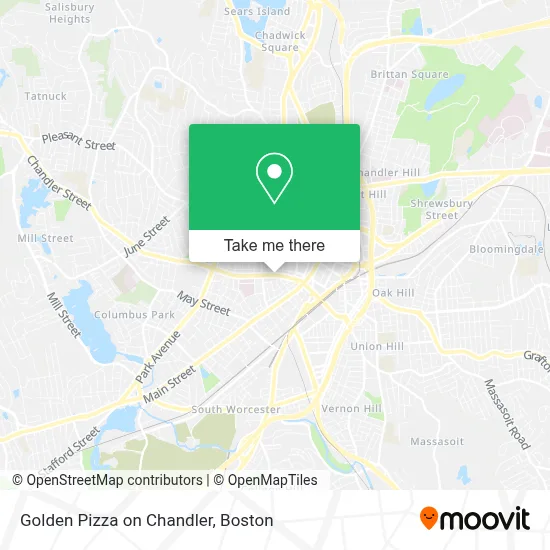 Golden Pizza on Chandler map
