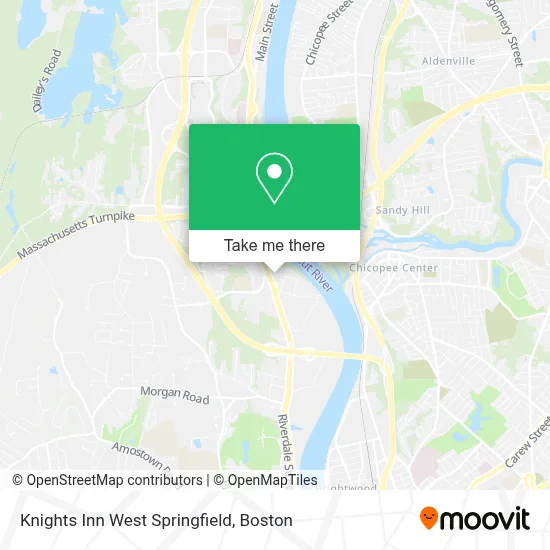 Knights Inn West Springfield map