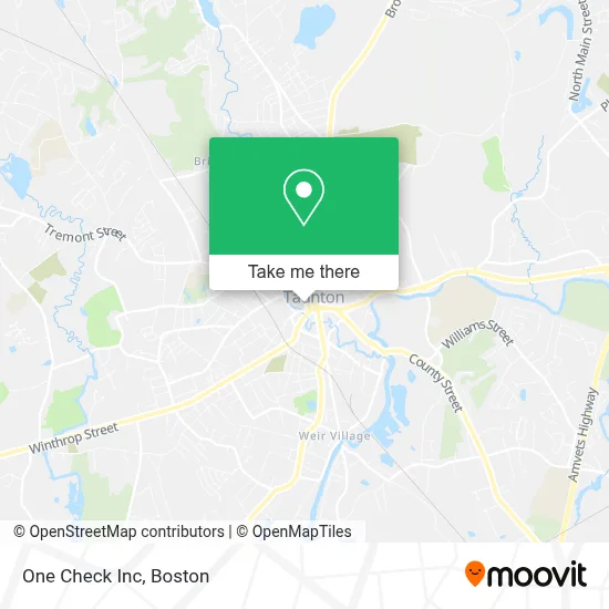 One Check Inc map