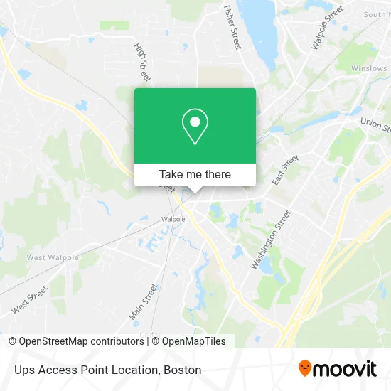 Ups Access Point Location map