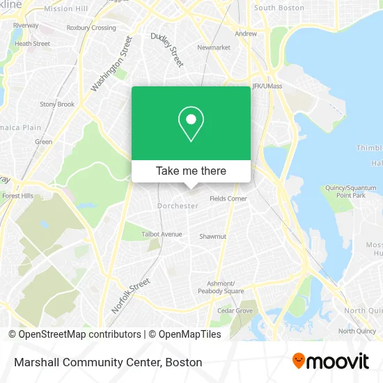 Marshall Community Center map
