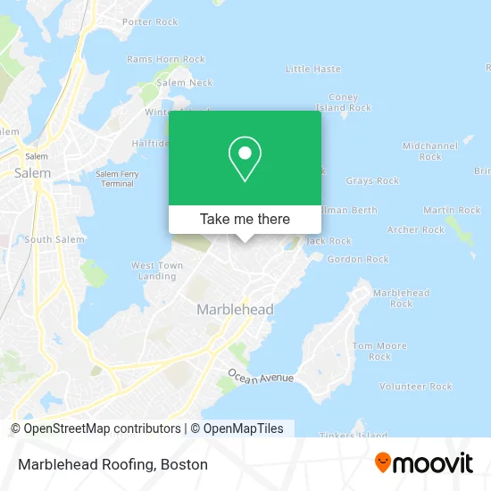 Marblehead Roofing map