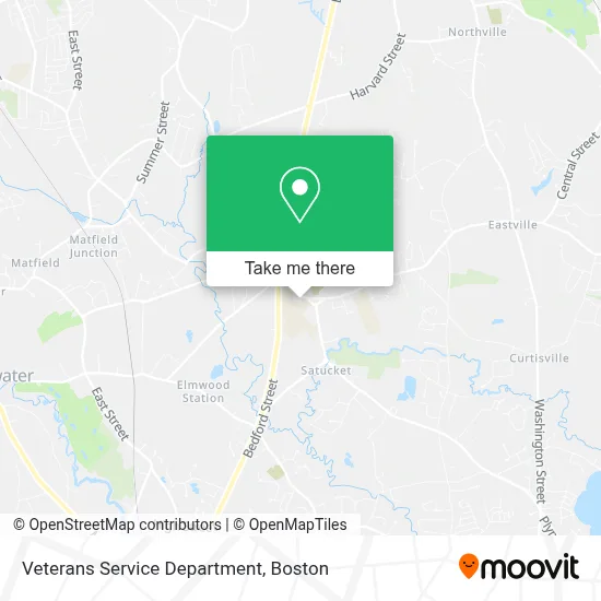 Veterans Service Department map
