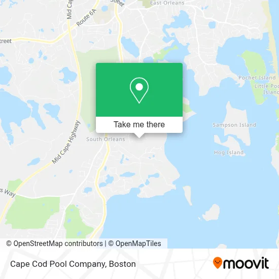 Cape Cod Pool Company map