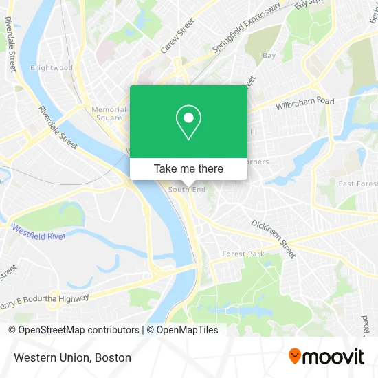 Western Union map