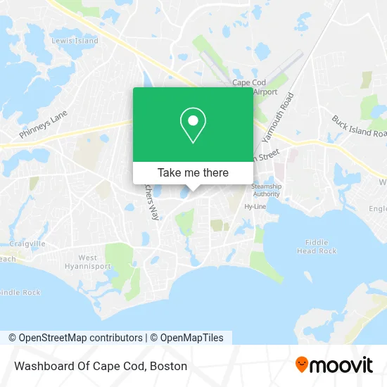 Washboard Of Cape Cod map