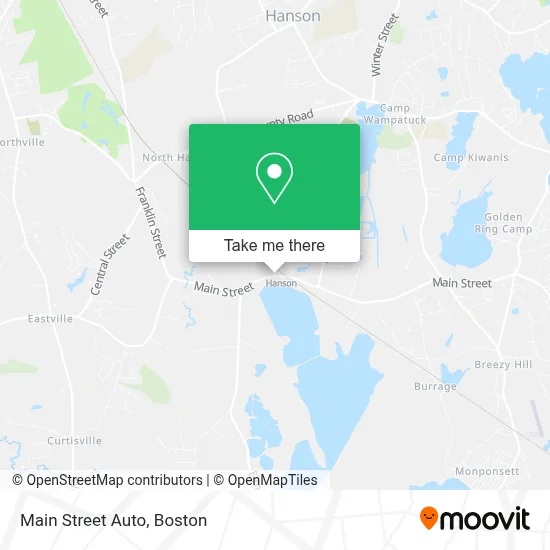 Main Street Auto map