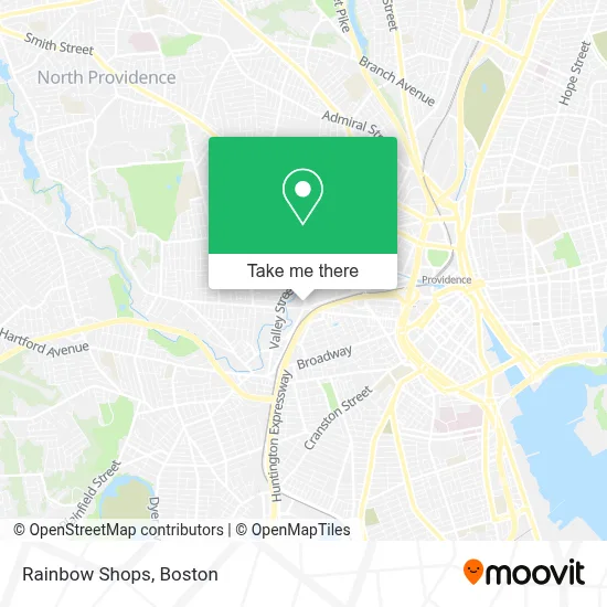Rainbow Shops map