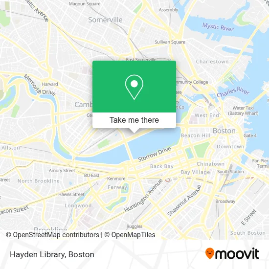 Hayden Library map