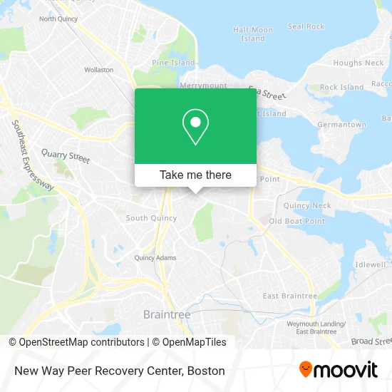 New Way Peer Recovery Center map
