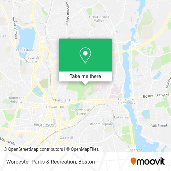 Worcester Parks & Recreation map