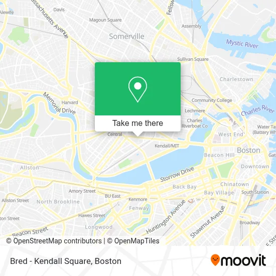 Bred - Kendall Square map