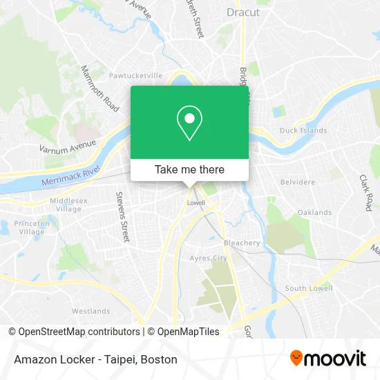Amazon Locker - Taipei map