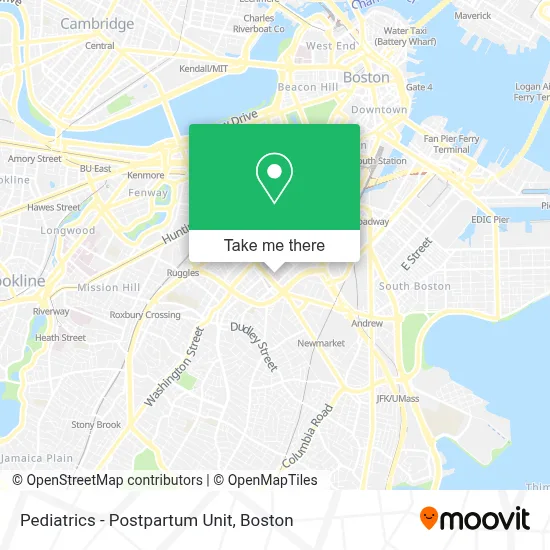 Pediatrics - Postpartum Unit map