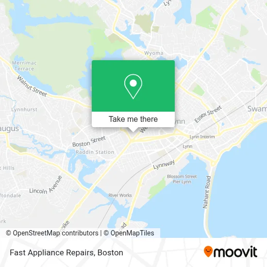 Fast Appliance Repairs map