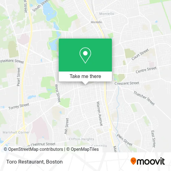 Toro Restaurant map