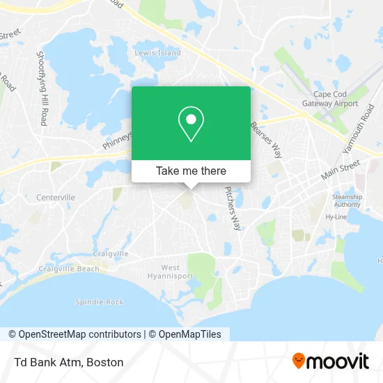 Td Bank Atm map