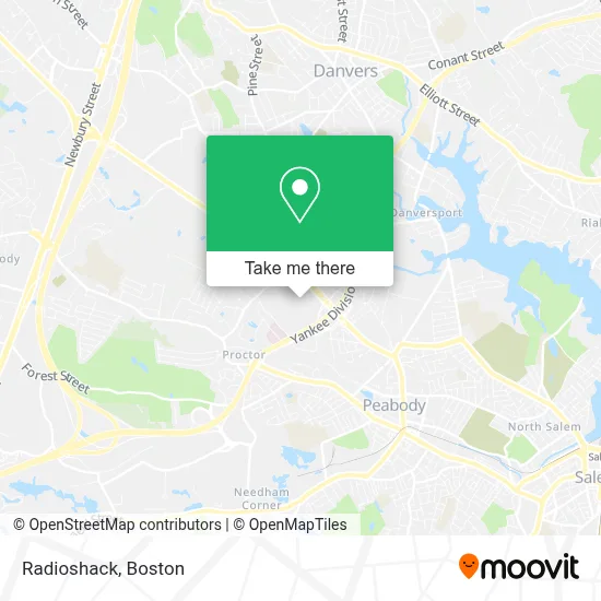 Radioshack map