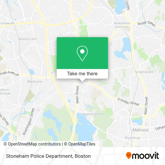 Stoneham Police Department map