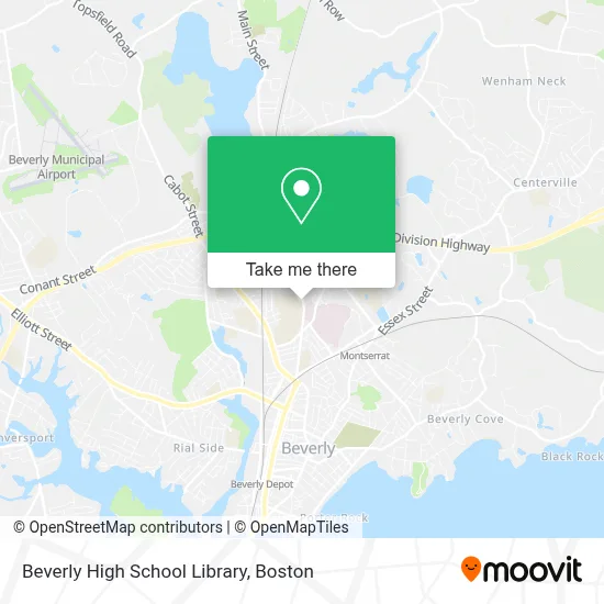 Beverly High School Library map