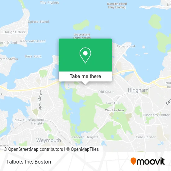 Talbots Inc map