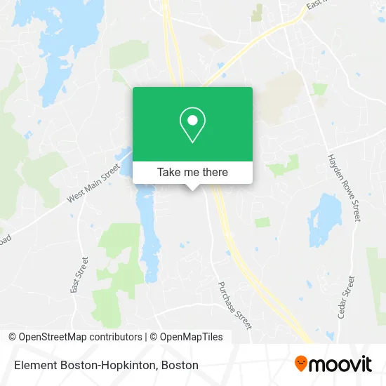 Element Boston-Hopkinton map