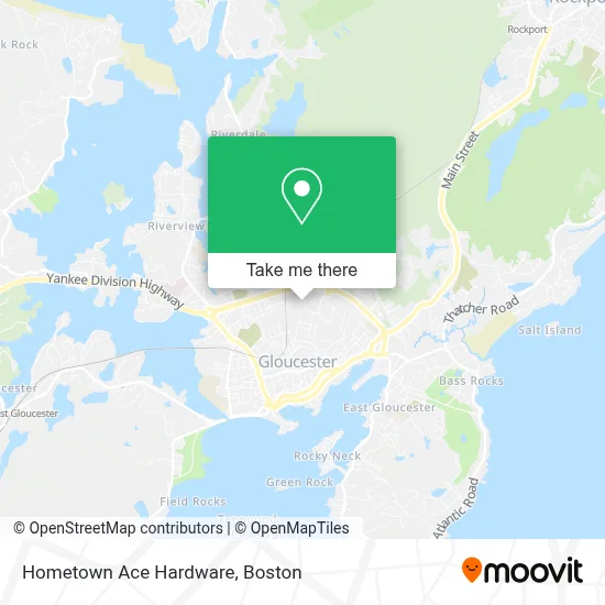 Hometown Ace Hardware map
