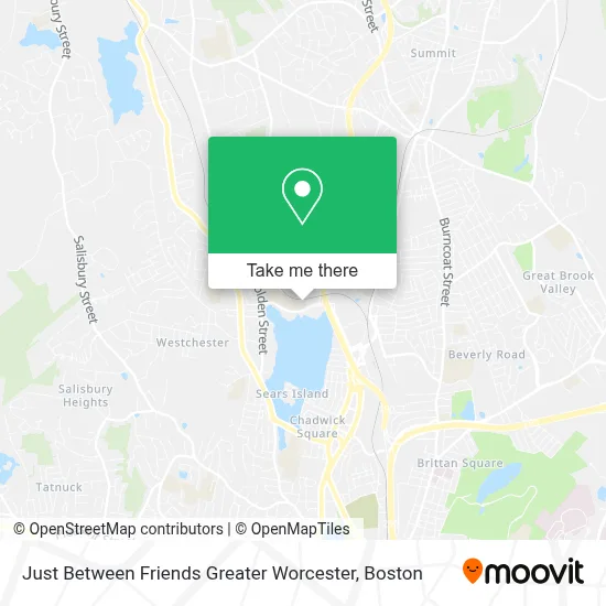 Just Between Friends Greater Worcester map