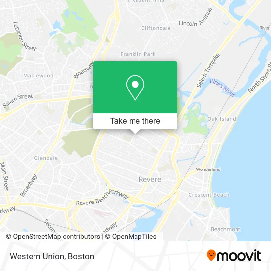 Western Union map