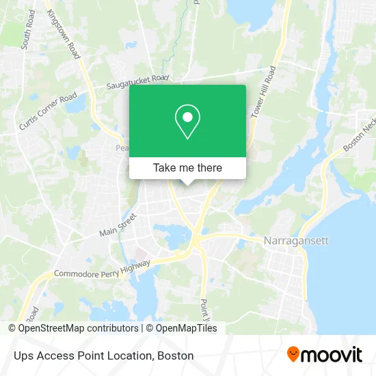 Ups Access Point Location map