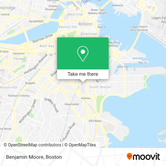 Benjamin Moore map