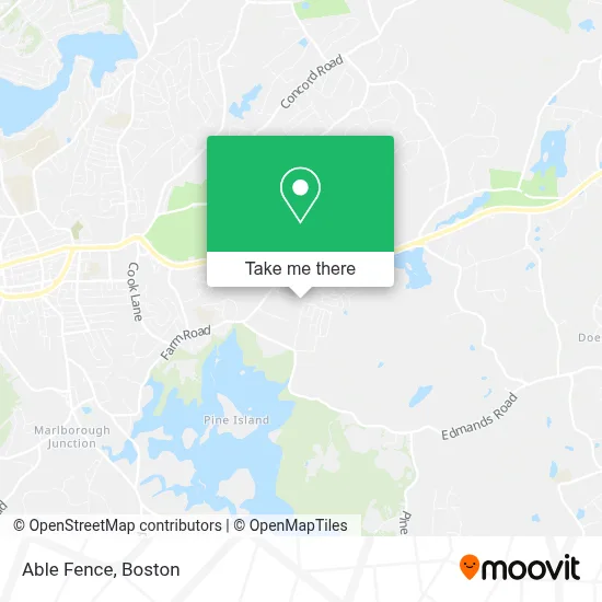 Able Fence map
